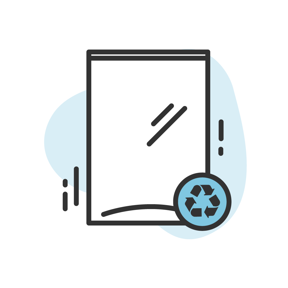 Pergamin & Recycling Flachbeutel