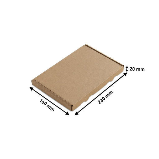 04 - Großbriefkarton (braun) - Gefaltet geschlossen (Außenmaße)