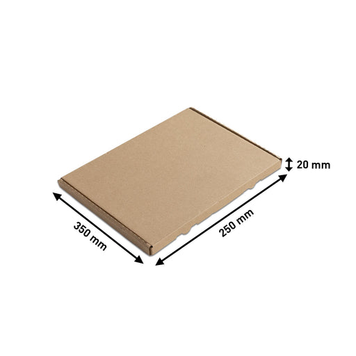 04 - Großbriefkarton (braun) - Gefaltet geschlossen (Außenmaße)