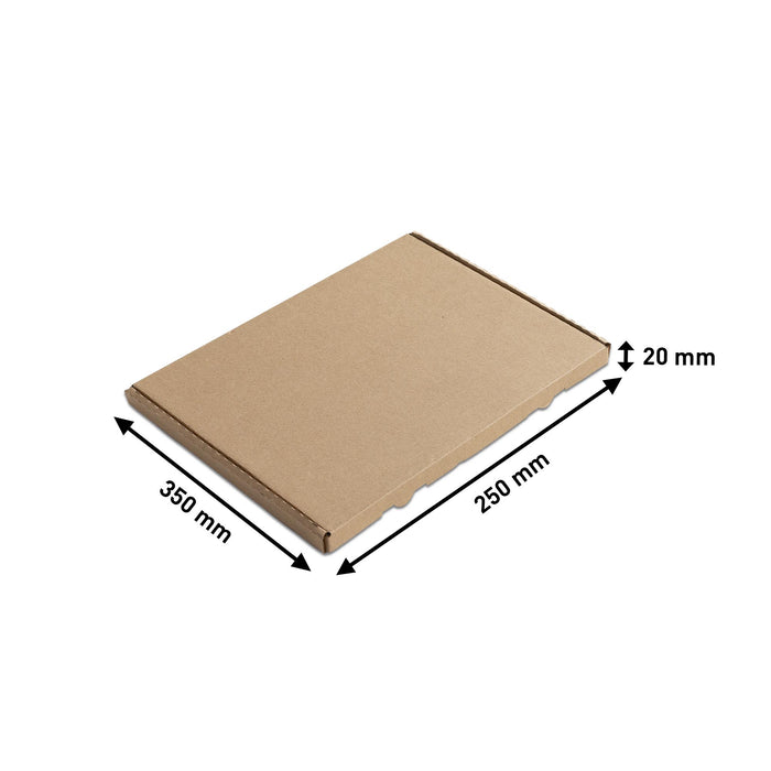 04 - Großbriefkarton (braun) - Gefaltet geschlossen (Außenmaße)