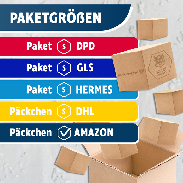 Faltkarton 350 x 200 x 100 mm, 1-wellig, braun, Versandkarton