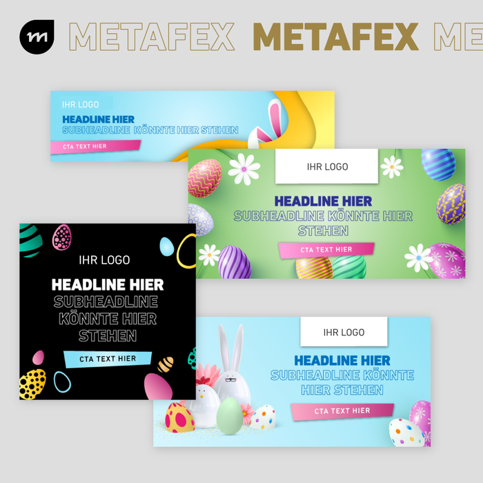 Grafikvorlagen für Marketing - Ostern