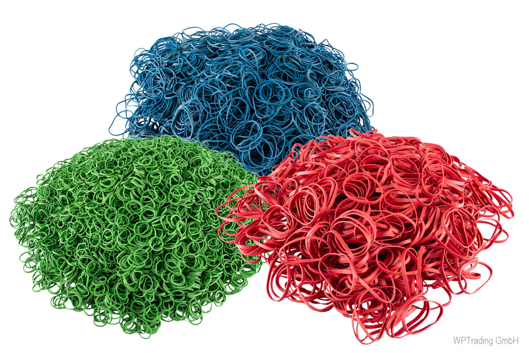 Gummiringe, Ø 80 mm, rot, 1 mm breit