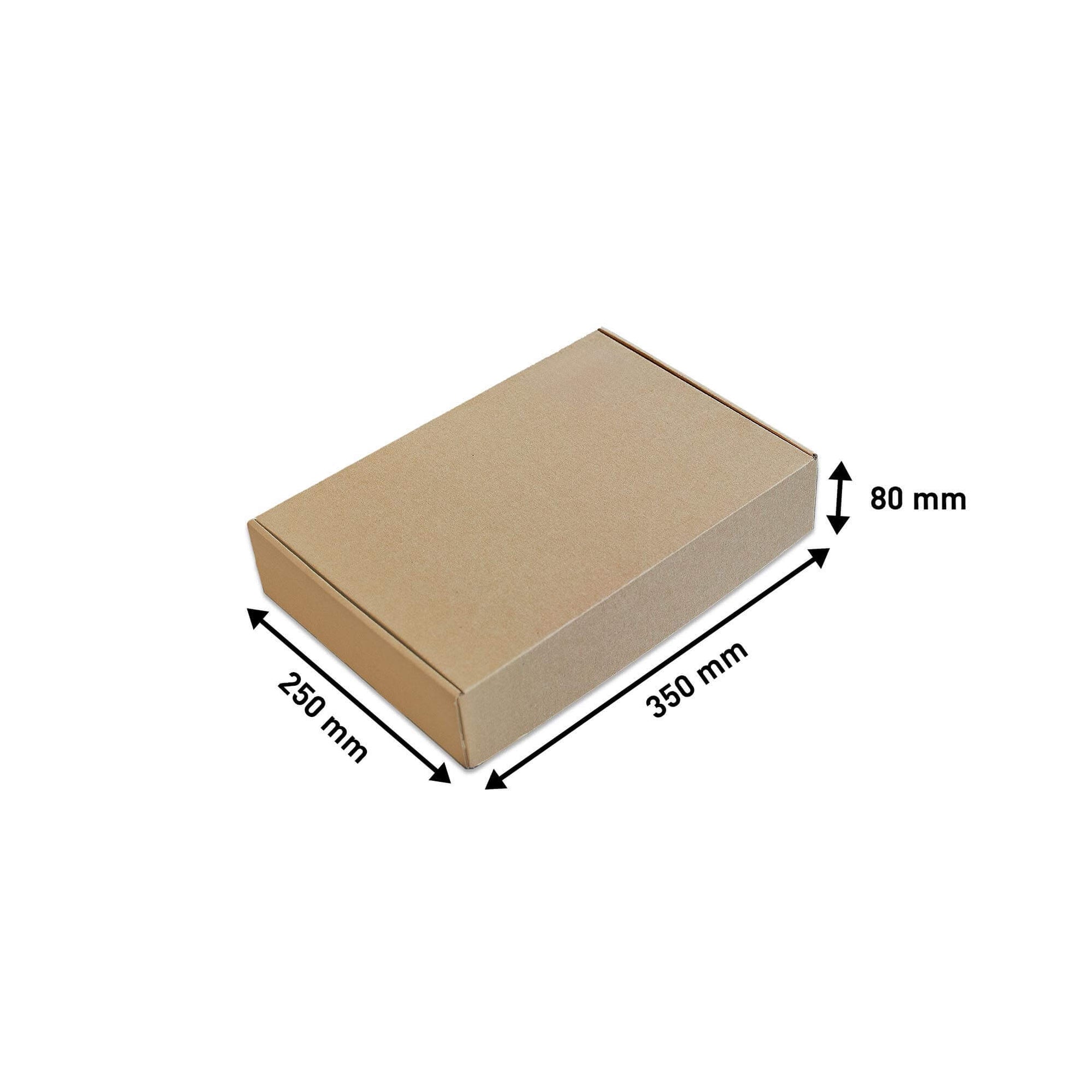 Automatikbodenkarton Automatikkarton Hermes Paket S 265 x 195 x 102 mm SK-Streif