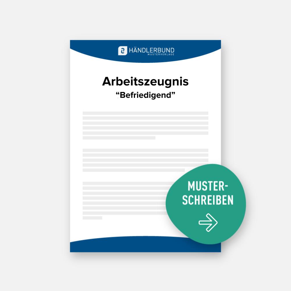arbeitszeugnis beispiel befriedigend Arbeitszeugnis Formulierungen: Noten & Muster main image 0