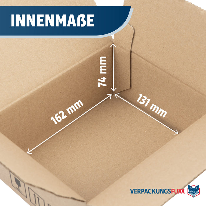 Automatikboden Karton 170 x 135 x 80 mm mit SK-Verschluss Kleinpaket