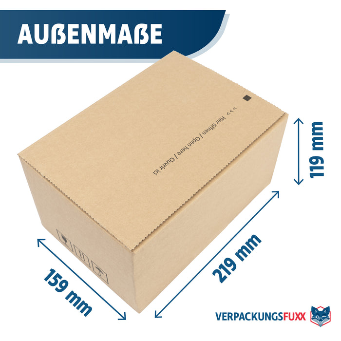 Automatikboden Karton 219 x 159 x 119 mm mit SK-Verschluss