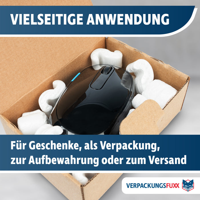 Maxibriefkarton MINI 145 x 100 x 50 mm braun von VERPACKUNGSFUXX